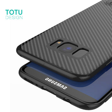 Carbon Fiber Cover For Samsung S7, S7 Edge, Galaxy S8, S8 Plus