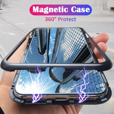 ProElite 360 Magnetic Adsorption metal Hard Case for iPhone XS Max XR, iPhone 7 8+ 6 6S Plus X