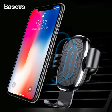 Car Qi Wireless Charger For iPhone XS Max X 8, For Samsung, Xiaomi Mix 3 2S
